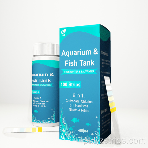 Tiras de teste de aquário para aquário de 6 vias